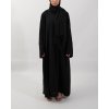 3PCS Crinkle Abaya Set - Black