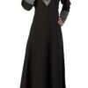 Embroidered Patchwork Traditonal Evening Wear Abaya Dress